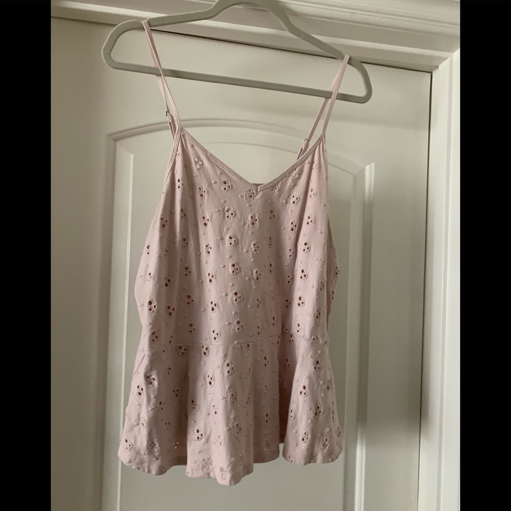 Pale pink baby doll tank top